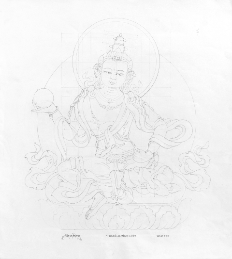 DAWAE-SCHOENU-green_2005-2006_Pencil-on-Paper_375-x-335-cm-