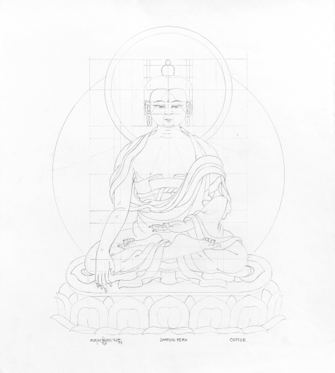 DAMTSIG-PEMA_2005-2006_Pencil-on-Paper_375-x-335-cm-